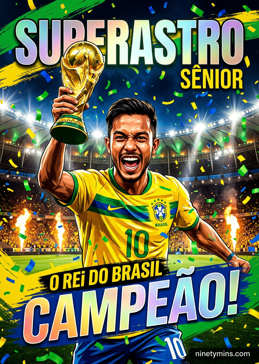 Fan in Brazil jersey — NinetyMins Goal AI