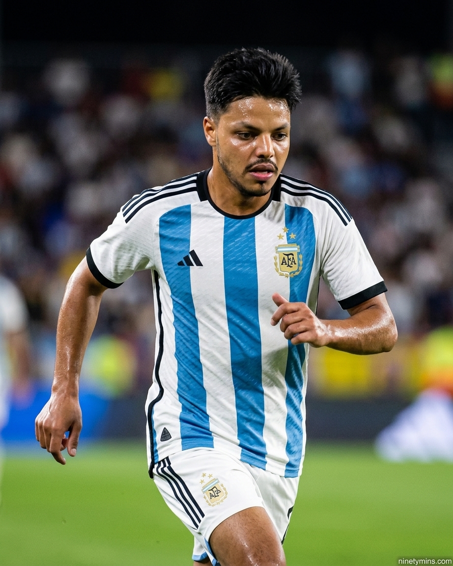 Fan in Argentina jersey — NinetyMins Goal AI