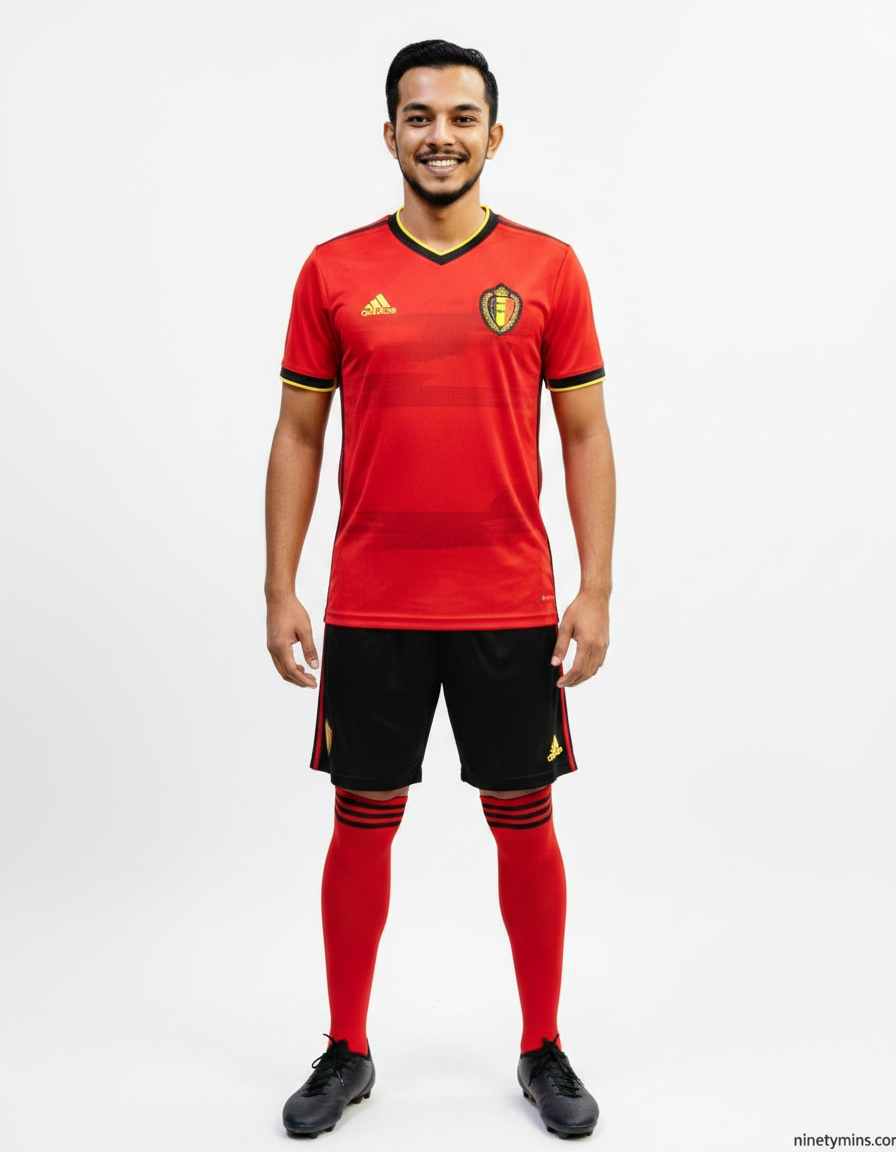 Fan in Belgium jersey — NinetyMins Goal AI